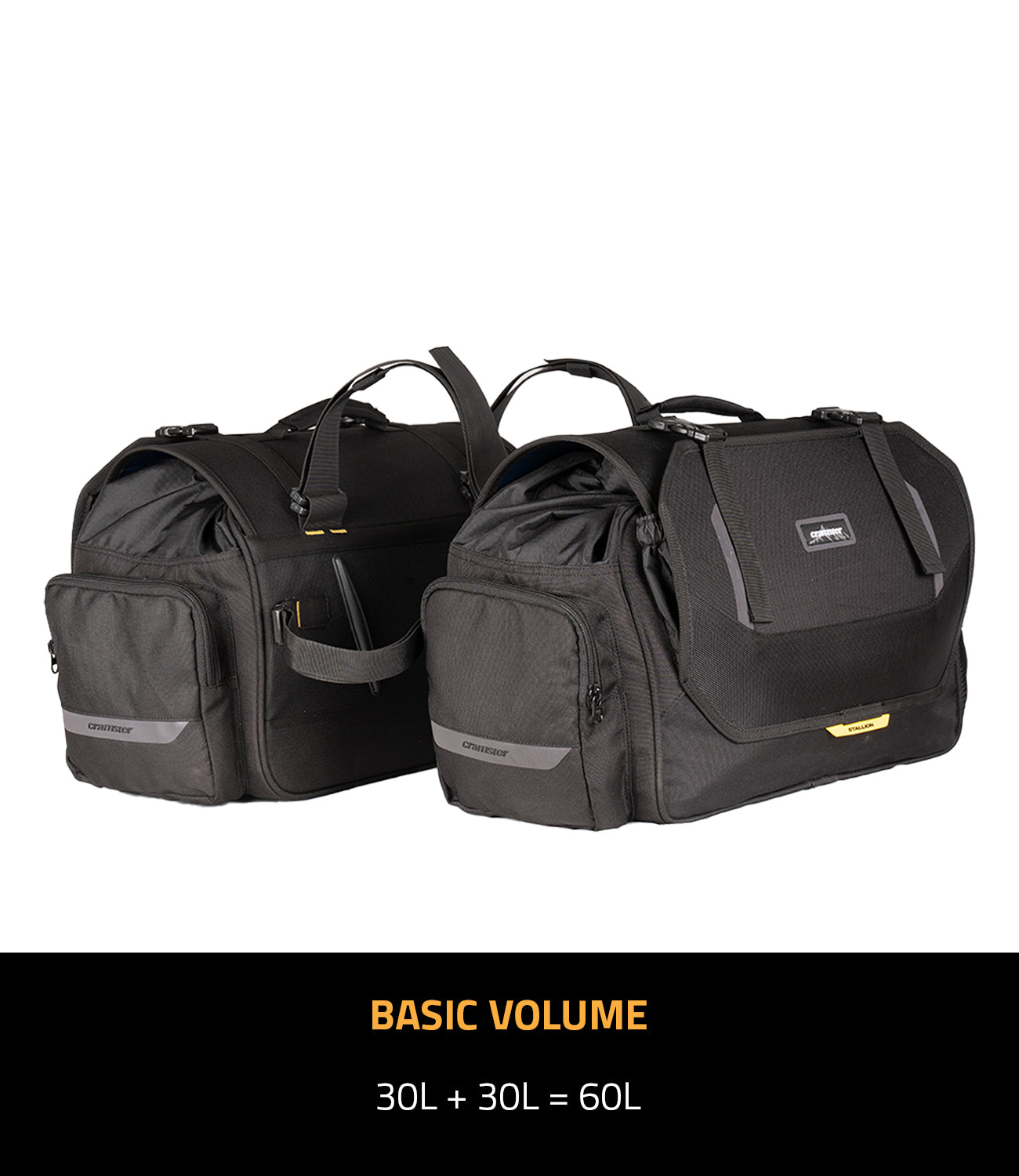STALLION SADDLEBAGS 60L – STORMPROOF