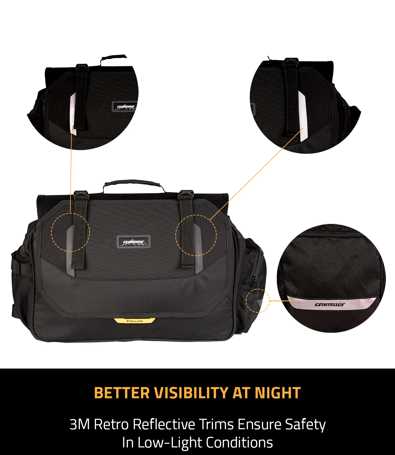 STALLION SADDLEBAGS 60L – STORMPROOF