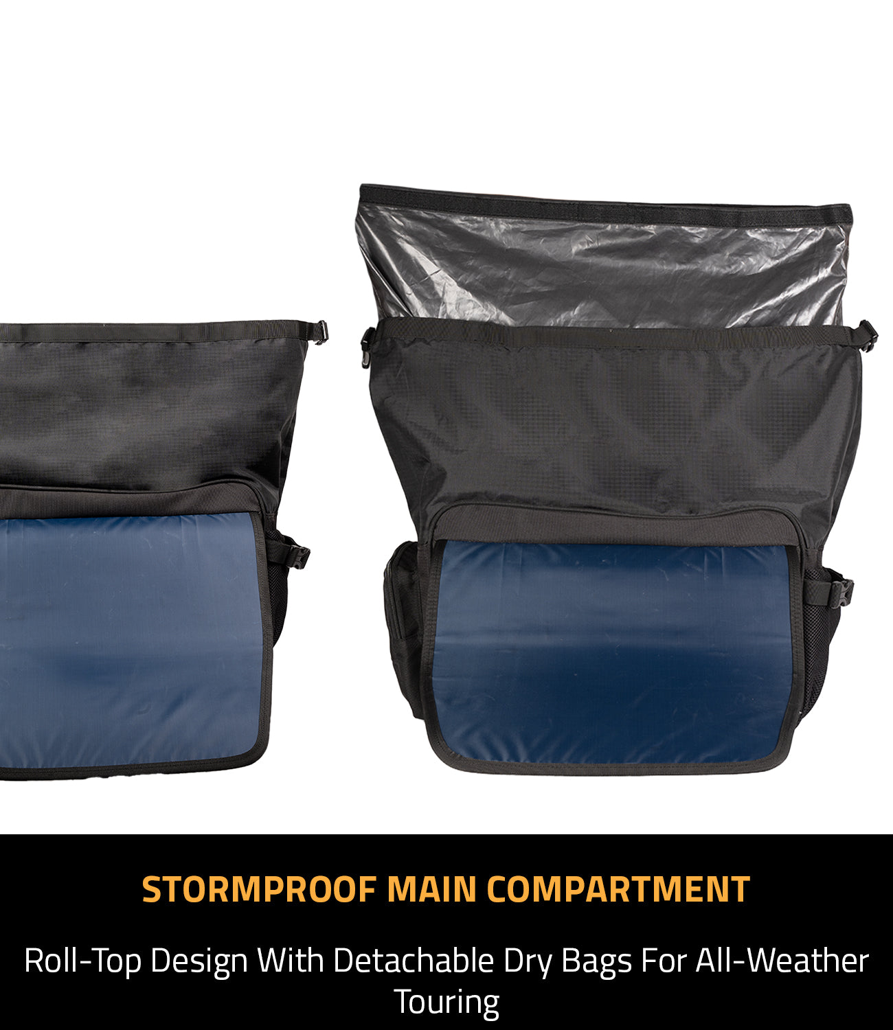 STALLION SADDLEBAGS 60L – STORMPROOF